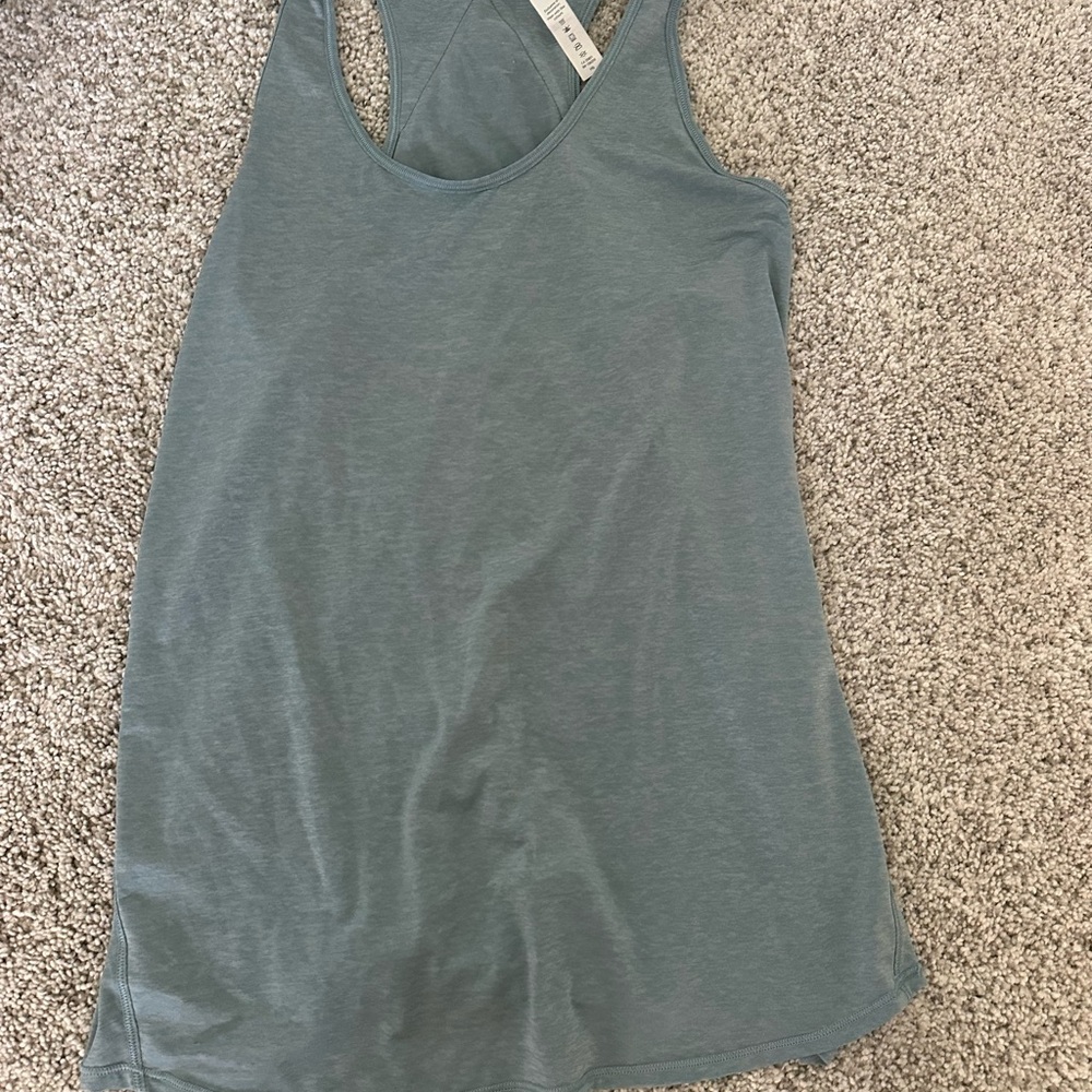 Lululemon Athletica Green Sleeveless Tank Top